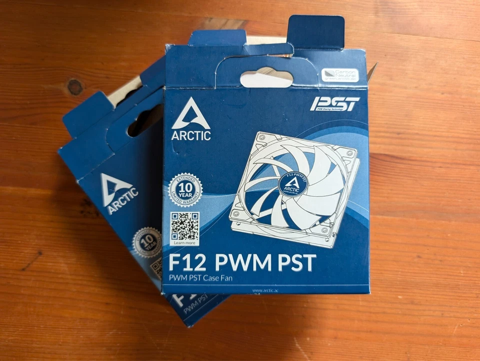 ARTIC F12 PWM PST 120mm PWM-Lüfter 2x mit Kabelsplitter, NEU! ✓