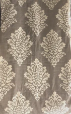 JENNIFER ADAMS CROYDON FABRIC TRUFFLE PEWTER NATURAL COTTON LINEN 6 1/2+ YARDS