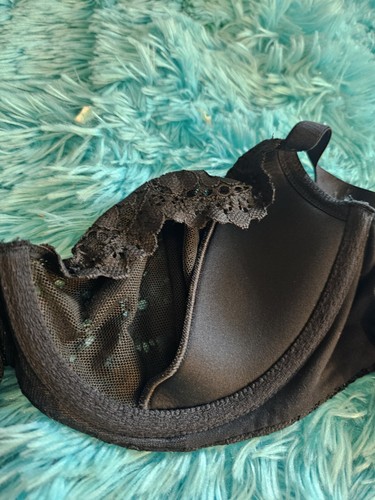 Victoria's Secret, 34D, BLACK Unlined Lace Demi Bra, Body By Victoria, - Picture 5 of 8