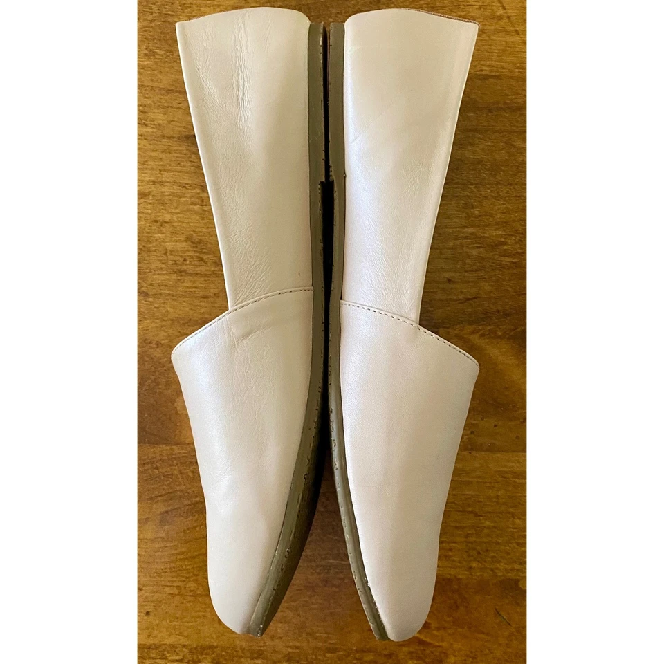 TKEES Leather Ballet Flats Comfortable Slip On Shoes Beige Size 9.5 - Image 2 of 4