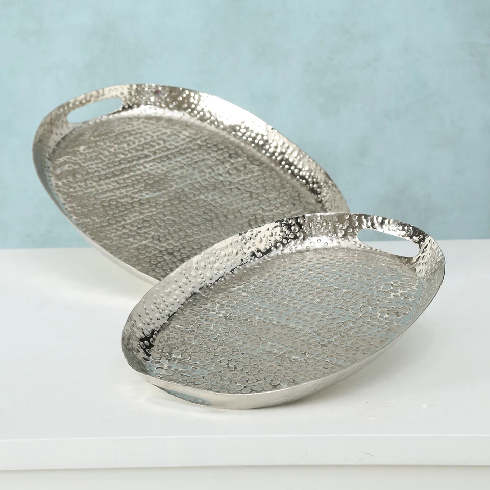 *ABVERKAUF* Serviertablett Tablett aus Metall Aluminium Deko-Tablett **NEU** - Bild 2 von 4