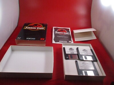 Jurassic Park (Ocean) - Big Box IBM PC DOS - Jeu Sur Disquette 3,5" - NOS - Rétro Gaming