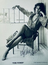 Sophia Loren Signed COA•Had Global Authentics PreCert•8x10•1972 FIRE POWER PROMO