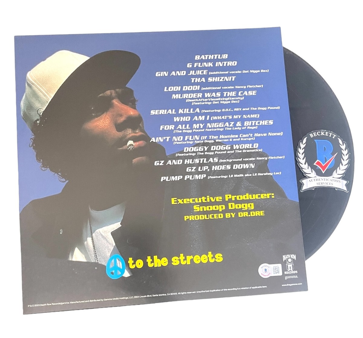 SNOOP DOGG SIGNED AUTOGRAPH DOGGYSTYLE LP VINYL BECKETT BAS | eBay