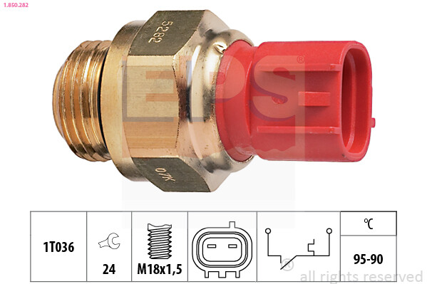 EPS 1.850.282 Temperature Switch, Radiator Fan For Suzuki-image