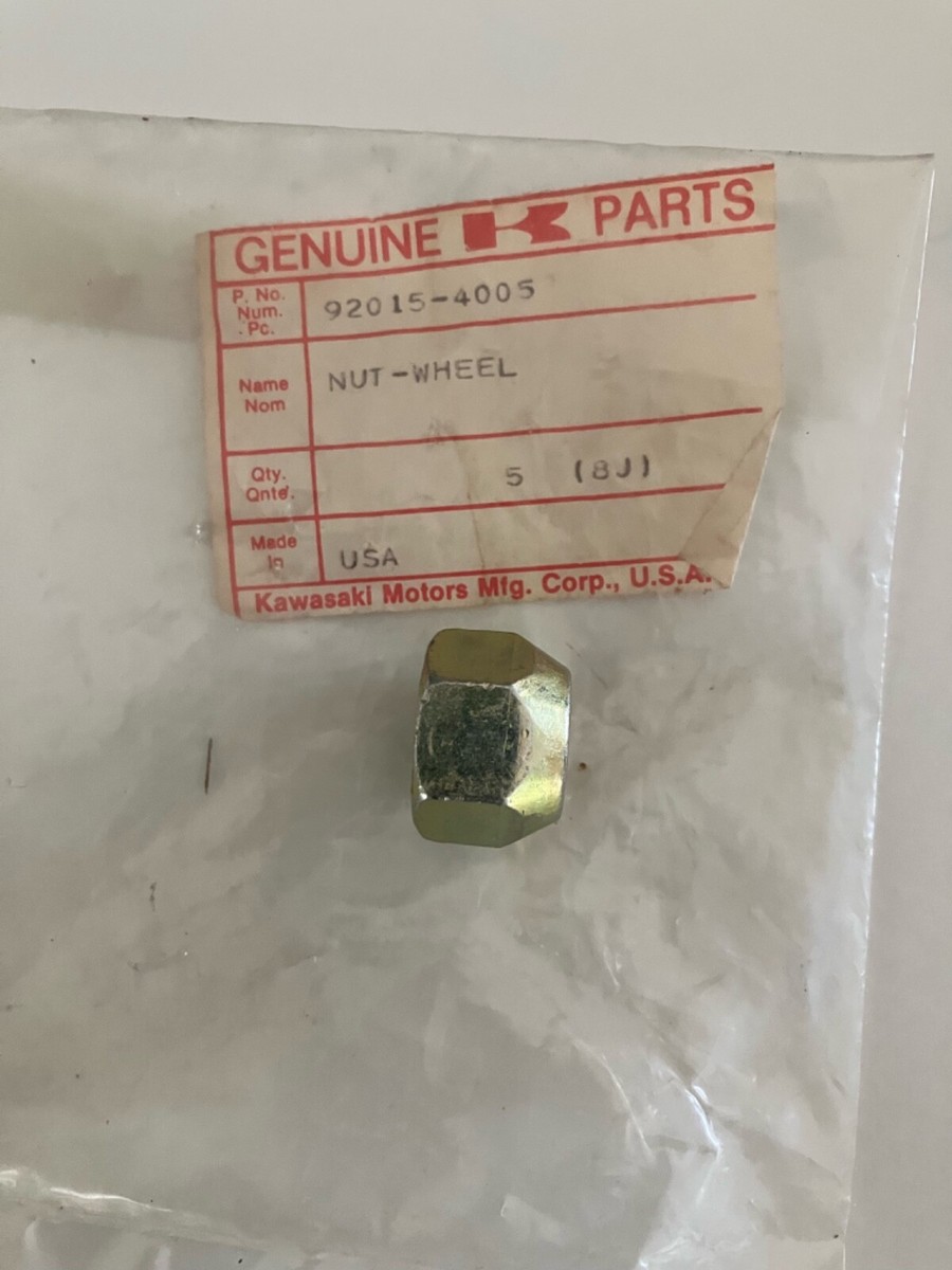 KAWASAKI LUG NUT KXT, 200,250,KLT 110,160,185, 81-87 92015-4005 | eBay