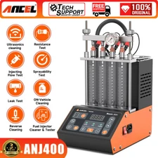 ANCEL ANJ400 Car Fuel Injector Cleaner Tester Machine Ultrasonic Cleaning Kit