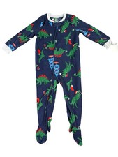 Carters Child of Mine Baby/Toddler Fleece Pajamas Size 2T NWT Dinosaur Christmas
