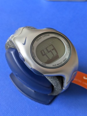 Vintage Nike Triax Linear Digital Running Watch Y2K Metallic