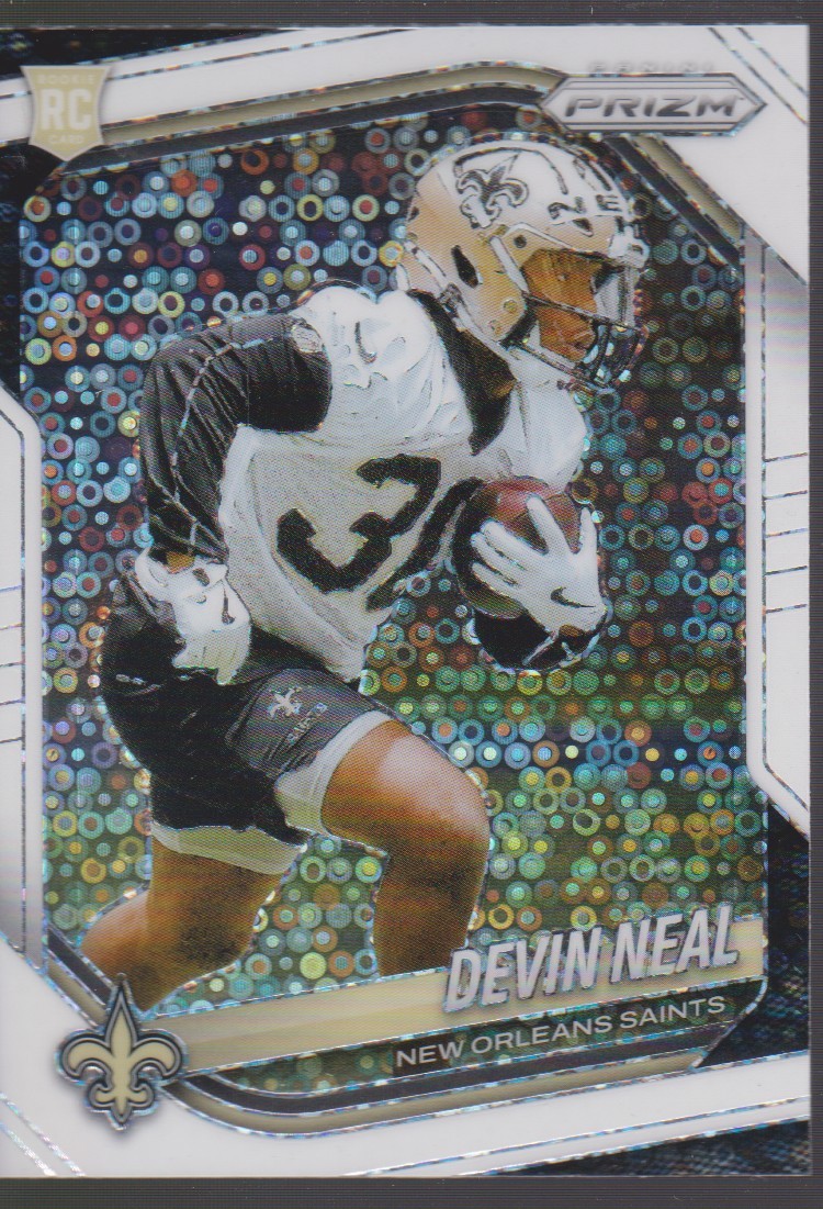 2025 Panini Prizm #393 Devin Neal New Orleans Saints White Disco