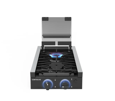 #ad Contoure RV Built In Gas Cooktop 2 Burner Stainless Steel AG 75SB $99.95
