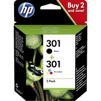 Hp 301 Tintenpatrone Schwarz/Cyan/Magenta/Gelb (N9J72AE) (Original)