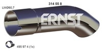 Ernst Abgasrohr Hinten FüR Ford Transit Custom V362