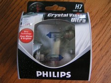 New Philips H7 Cvs2 Bright White Xenon Crystal Vision Ultra 2 Bulbs Street Legal New Philips H7 Cvs2 Bright White Xenon Crystal Vision Ultra 2 Bulbs Street Legal