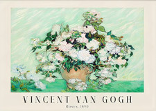 Large size Van Gogh Roses  Print A4 to A0, Van Gogh  Exhibition Print