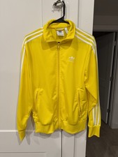 Adidas Original Mens ADICOLOR FIREBIRD TRACKTOP JACKET IY8736 PRELOVED YELLOW