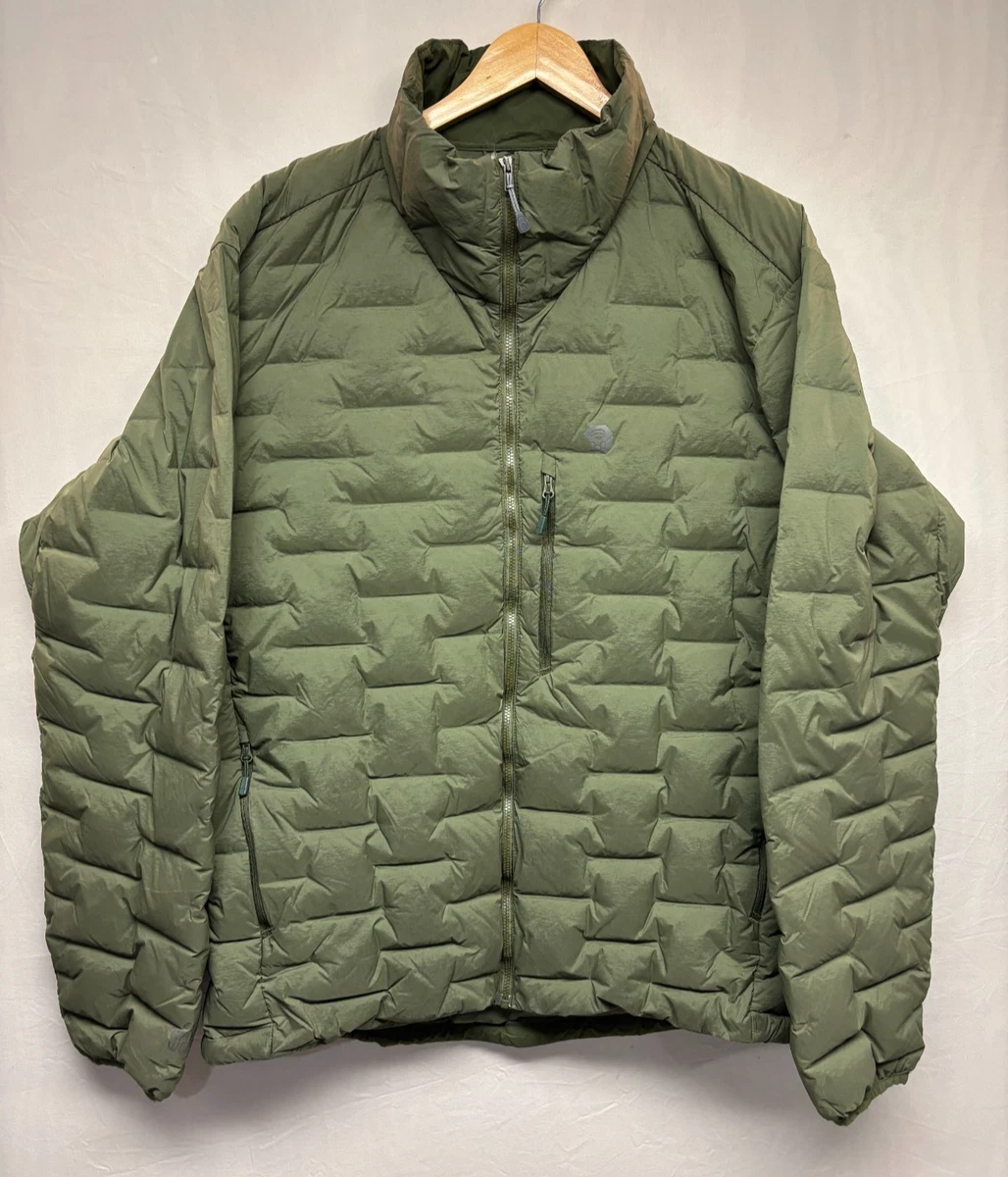 Veste Polaire Mountain Hardwear Homme XXL – Vert Olive, Stretch, Zippée, Multi-saisons