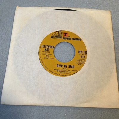 Fleetwood Mac: Over My Head / I m So Afraid - Reprise 45rpm  Record - EX