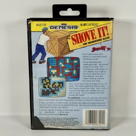 Shove It The Warehouse Game CIB (Sega Genesis, 1990) Complete - Tested Working!