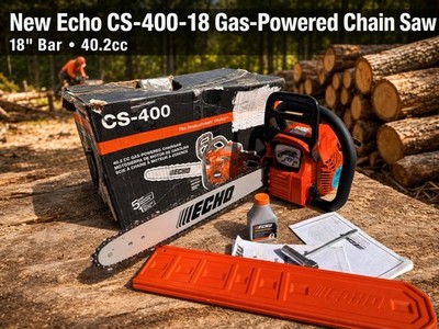 NEW Echo CS-400-18 Gas Chainsaw 18  Bar 40.2cc 2-Stroke Chain Saw Kit