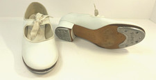 Danshuz Women's Tap Shoes: White, Size 6 1/2, Mary Jane Tap Shoes, Made in USA