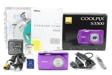   TOP MINT in Box  Nikon Coolpix S3300 16MP Digital Camera Purple From JAPAN