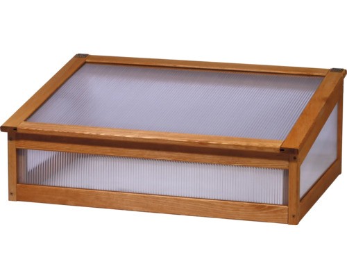 FrüHbeetaufsatz Dobar Kubus 76 X 56 X 28 Cm Hellbraun-image