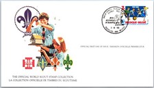 THE 1982 OFFICIAL WORLD SCOUT STAMP COLLECTION FIRST DAY CARD - BELGIUM