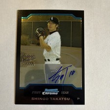 Bowman 2004 Chrome Shingo Takatsu White Sox First Year Autograph #342
