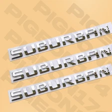 3 Chrome Door Liftgate Emblem For Suburban 1500 2500 Letter Accessories Badge