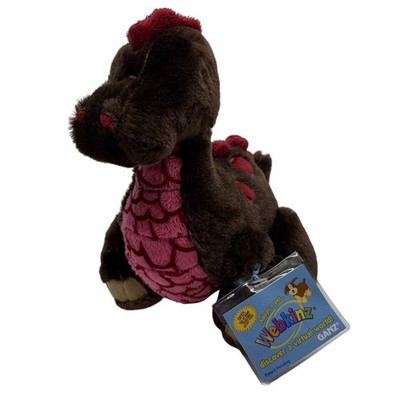 Webkinz Cocoa Dinosaur HM338 Plush Stuffed Toy Sealed Code Tag Animal Ganz