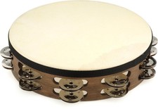 Meinl Percussion Traditional Wood Handheld Tambourine - Walnut Brown