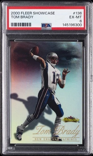 2000 FLEER SC #136 TOM BRADY ROOKIE RC 785/2000 PSA 6