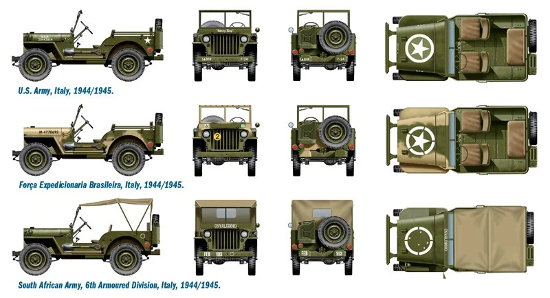Willy’s Jeep ¼ ton 4x4 Italeri - 7506 SCALA 1:72 - Immagine 3 di 4