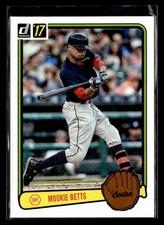 2017 Donruss #RV-4 Mookie Betts Retro Variations 1983 Card Boston Red Sox