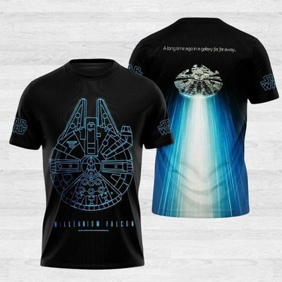 Star Wars Millennium Falcon Galaxy's Edge Tshirt 3D Hoodie 3D Printed