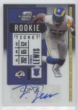 2020 Panini Contenders Optic Rookie Ticket Auto Terrell Lewis #166 Auto 01yl