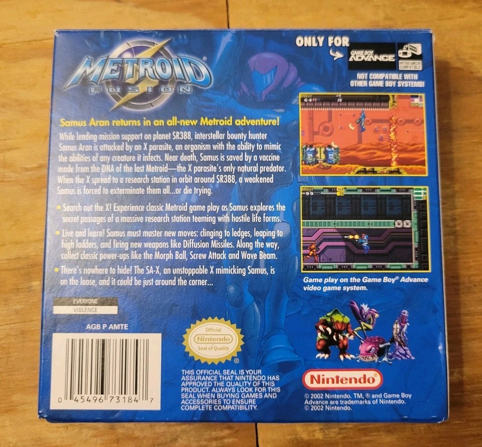 Jeu Vidéo Metroid Fusion Pour Game Boy Advance (GBA) - Version EUR 2002 - État Correct