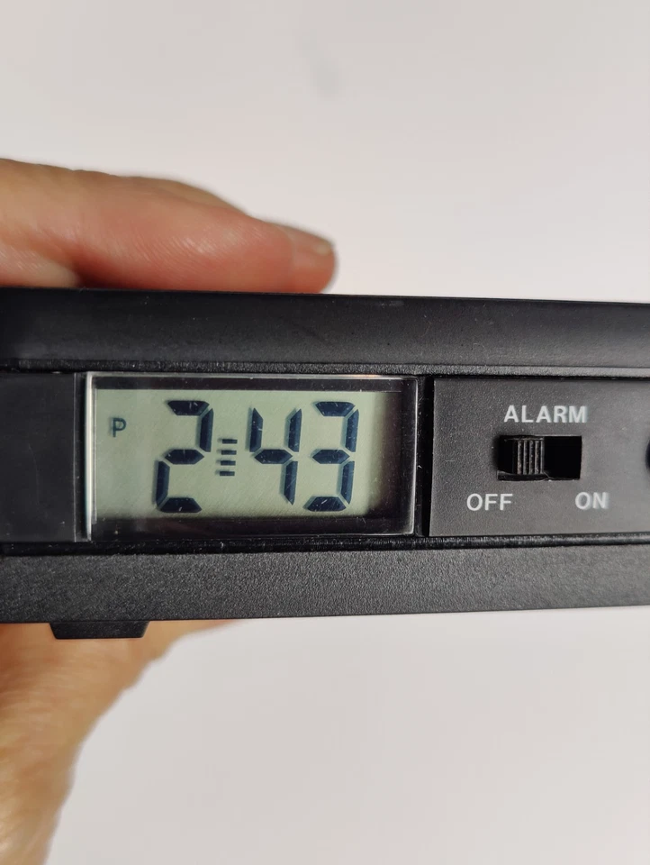 Retro Infinity Digital LED Alarm Clock 3"x4" Battery Operated – Works Great! - Image 3 of 4