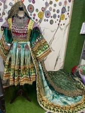 Afghan long tail banars kochi nikkah dress for women. party and wedding dress