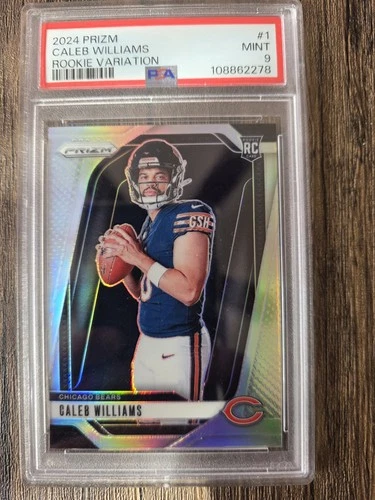 2024 Panini Prizm Rookie Variation Caleb Williams #1 PSA 9 Chicago Bears