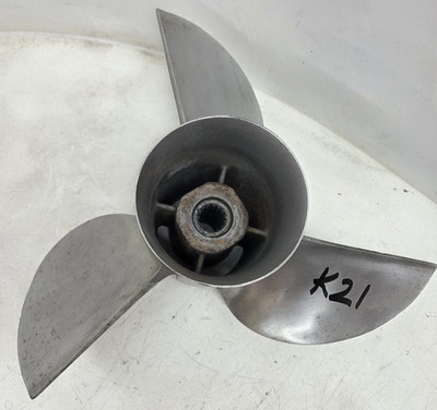 Mercury # 48-89802 A5 Cleaver  SS Prop 21P 3 Blade Propeller 14-1/2 x 21 RH K21