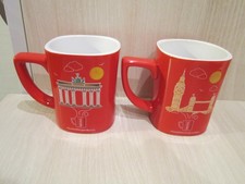 2 Kaffeebecher von Nescafe, Guten Morgen Berlin, Good Morning London