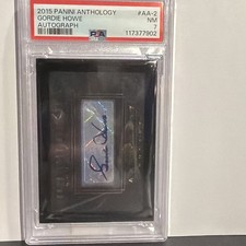 Panini 2015 Anthology Gordie Howe #AA-2 Autograph Serial PSA 7 NHL