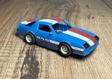 Tyco '82 Chevy Camaro Z28 Blue White Red HO Slot Car Vtg UNTESTED AS IS