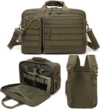 Tactical Gun Range Bag for Handguns and Ammo Pistol Case Shooting Range Backpack