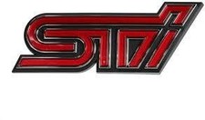 Original Subaru OEM STI Kühlergrill Emblem Abzeichen für Impreza WRX...