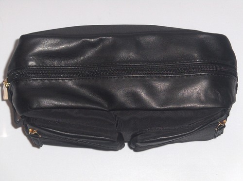 PACO RABANNE FRAGRANCES Men Unisex Zip Toiletry Shave Travel Kit Pouch Bag BLACK - 第 11/18 張圖片