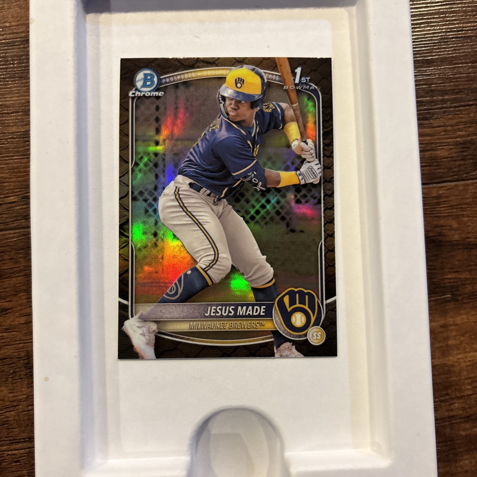 2025 Bowman Chrome Baseball Jesus Made 1st Reptilian Refractor BCP-50