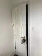 Zimmermann White Pleated Chiffon Midi Dress Women’s Size 2 Excellent Condition